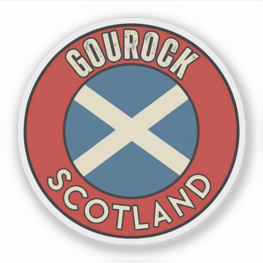 Gourock, Schottland Aufkleber (Vorderseite)