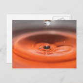 Goutte d'eau postkarte (Vorne/Hinten)