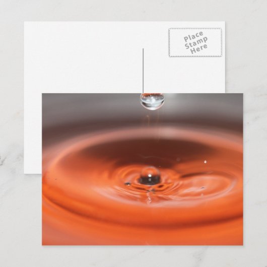 Goutte d'eau postkarte (Vorne/Hinten)