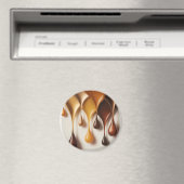 Gouttes Dorées - Art Liquide Luxe - Magnet (In Situ (Geschirrspüler))