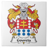 Gouveia Familienwappen Fliese (Vorderseite)