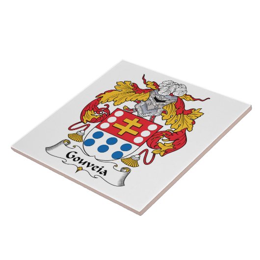 Gouveia Familienwappen Fliese (Seite)