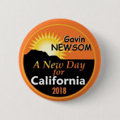 Gouverneur 2018 Gavin NEWSOM Button (Vorderseite)