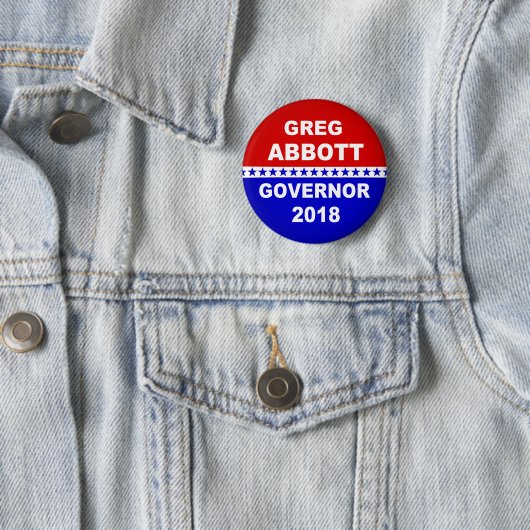 Gouverneur 2018 Greg Abbott Texas Button (Beispiel)