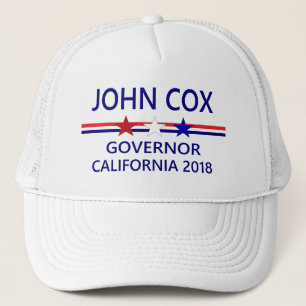 Gouverneur Kalifornien 2018 Johns Cox Truckerkappe