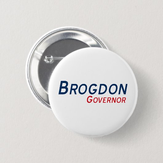 Gouverneur-Knopf Randy Brogdon Button (Vorne & Hinten)