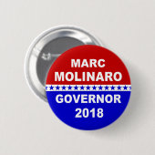 Gouverneur New York 2018 Marc Molinaro Button (Vorne & Hinten)