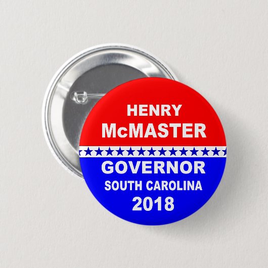 Gouverneur South Carolina 2018 Henrys McMaster Button (Vorne & Hinten)