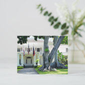 Gouverneur-Villa von Honolulu-Postkarte Postkarte (Stehend Vorderseite)