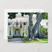 Gouverneur-Villa von Honolulu-Postkarte Postkarte (Vorne/Hinten)