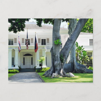 Gouverneur-Villa von Honolulu-Postkarte Postkarte