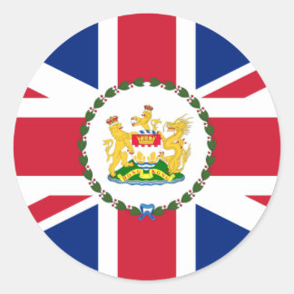 Gouverneur von Hongkong, China Runder Aufkleber