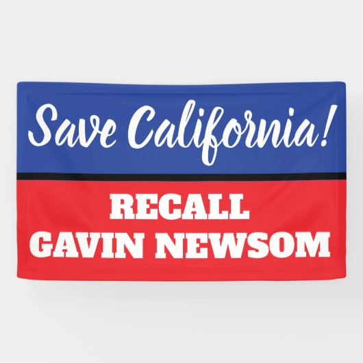 Gouverneur von Kalifornien Newsom Banner (Horizontal)