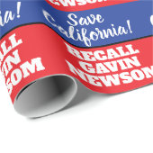 Gouverneur von Kalifornien Newsom Geschenkpapier (Rolleneckpunkt)