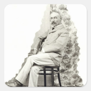Gouverneur von Trinidad, c.1891 Quadratischer Aufkleber
