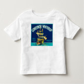 Gouverneur Winthrop Apple beschriften (Blau) - Kleinkind T-shirt (Vorderseite)