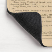 Gouverneure von Delaware Mousepad (Ecke)