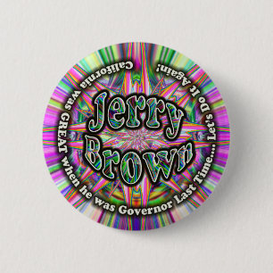 Gouverneurknopf Jerry Brown Button