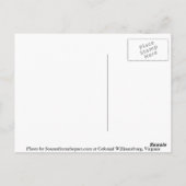 Gouverneursküche, Kolonial-Williamsburg, VA Postkarte (Rückseite)