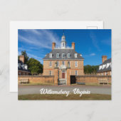 Gouverneurspalast in Williamsburg Postkarte (Vorne/Hinten)