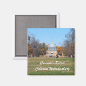 Gouverneurspalast, Kolonial-Williamsburg Magnet (Vorderseite/Rückseite)