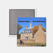 Gouverneurspalast, Kolonial-Williamsburg Magnet (Vorderseite/Rückseite)