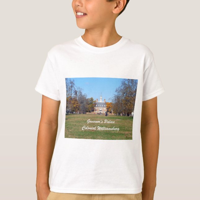 Gouverneurspalast, Kolonial-Williamsburg T-Shirt (Vorderseite)