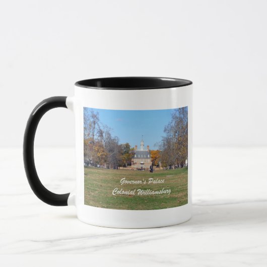 Gouverneurspalast, Kolonial-Williamsburg Tasse (Links)