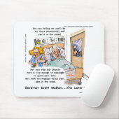 Gov Scott Walker Funny Satirisch Geschenke T-Shirt Mousepad (Mit Mouse)