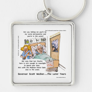 Gov Scott Walker Funny Satirisch Geschenke T-Shirt Schlüsselanhänger