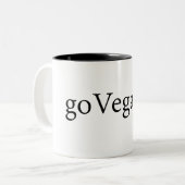 goVegan () Tasse für Kodierer (Vorderseite Links)