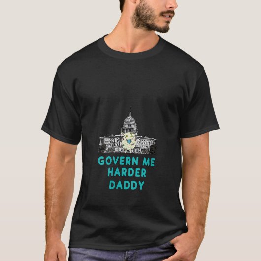 Govern Me Harder Daddy V Neck T-Shirt (Vorderseite)