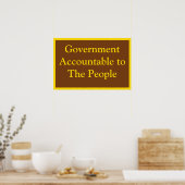 Government Accountable Poster (Küche)
