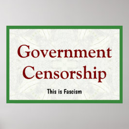 Government Censorship Poster