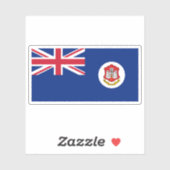 Government Ensign of Gibraltar (1875-1921) Aufkleber (Blatt)