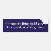 Government Fixing Health Care Bumper Sticker Autoaufkleber (Vorne)