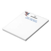 Government Funny Notepad Notizblock (Rotiert)
