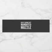 Government Mandated Muzzle Wasserflaschenetikett (Einzelnes Label)