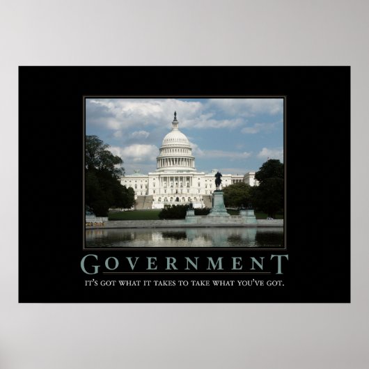 Government Motivierend Parody Print Poster (Vorne)