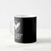 Government Shutdown Veteran Eagle Patriotic Litica Kaffeetasse (Vorderseite Links)