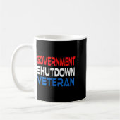 Government Shutdown Veteran Kaffeetasse (Links)