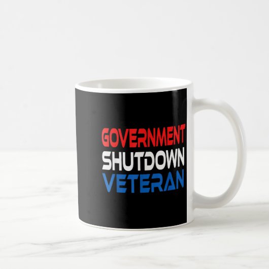 Government Shutdown Veteran Kaffeetasse (Rechts)
