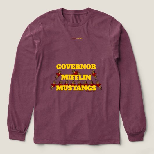 GOVERNOR MIFFLIN MUSTANGS T - Shirt (Design Vorderseite)