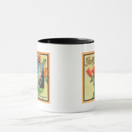 Governor Orange LabelLindsay, CA Tasse (Zentrum)