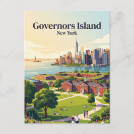 Governors Island New York Postkarte