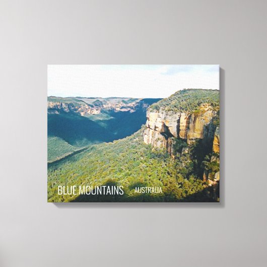 Govetts Leap Blue Mountains Australien Reise Leinwanddruck (Vorderseite)
