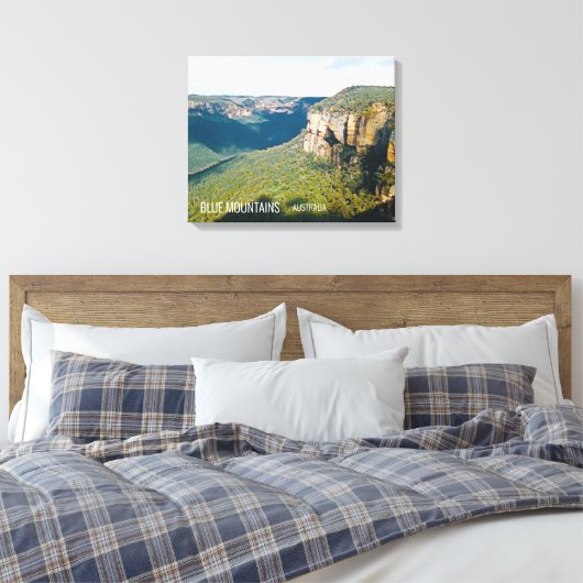 Govetts Leap Blue Mountains Australien Reise Leinwanddruck (Insitu (Schlafzimmer))