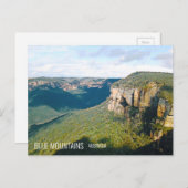 Govetts Leap Blue Mountains Australien Reise Postkarte (Vorne/Hinten)