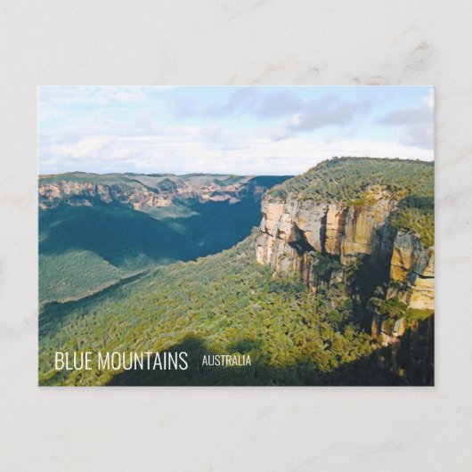 Govetts Leap Blue Mountains Australien Reise Postkarte (Vorderseite)