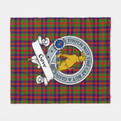Gow Clan Abzeichen Tartan Kariert Fleecedecke (Vorderseite (Horizontal))